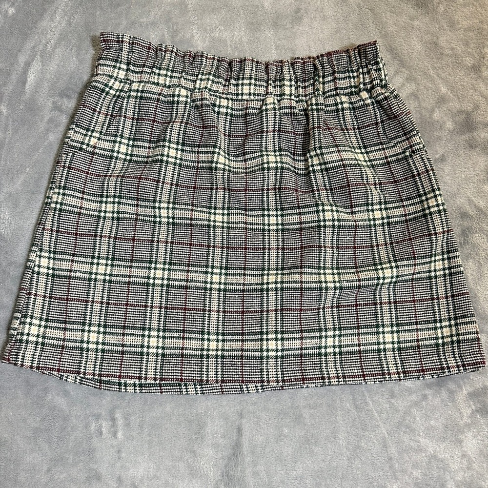 Preppy School Girl Y2K Plaid 90's Academia Large Mini Skirt Pockets